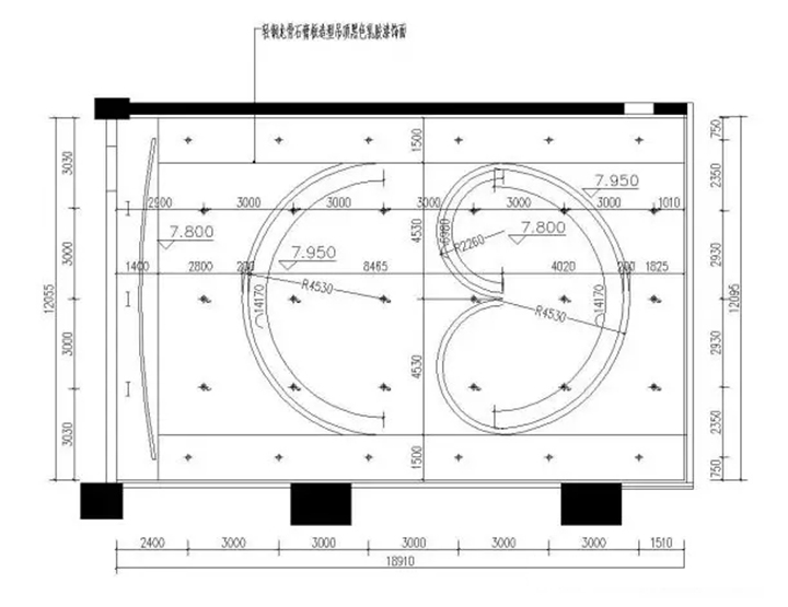 順德宏晟國際影城天花設計圖