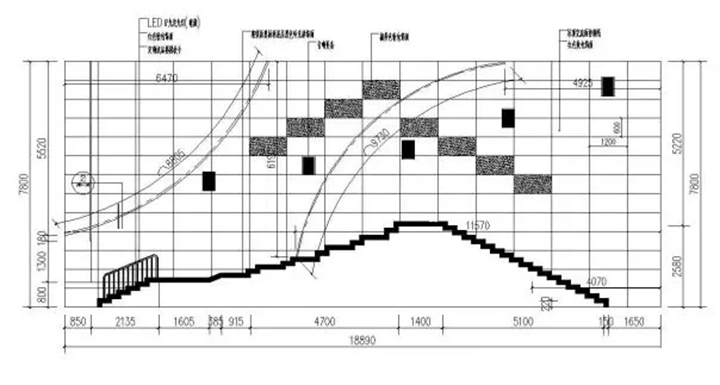順德宏晟國際影城側墻設計圖1