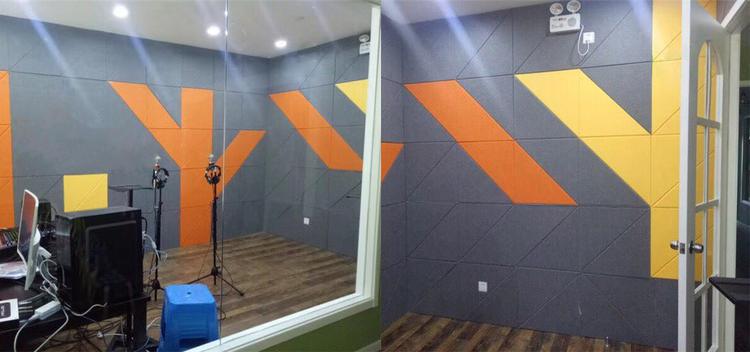 河南駐馬店電臺(tái)演播室聚酯纖維吸音板聲學(xué)工程